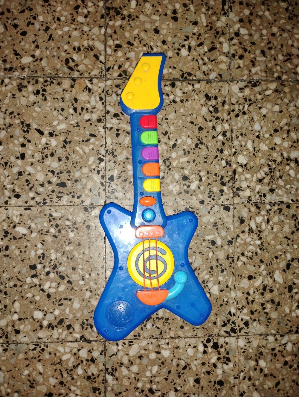 Kids Musical Guitar Toy - Blue and Yellow